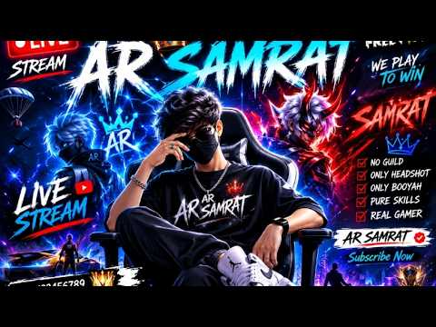 GIVE WAY 😋🤑 LIVE STEAM !| NO FECK GIVE WAY!|LIVE STEAM 💗AR SAMRAT 1M + AR WANTED 100K