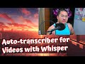 Creating an autotranscriber for youtubes with whisperx