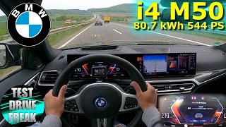 2022 BMW i4 M50 G26 544 PS TOP SPEED AUTOBAHN DRIVE POV