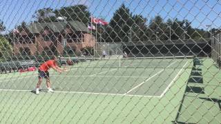 Daniel Evans & Mitchell Krueger Practice 2016 Aptos Challenger