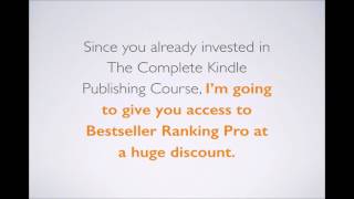 Bestseller Ranking Pro Lifetime Access - Ebook Publishing School Special One Time Offer