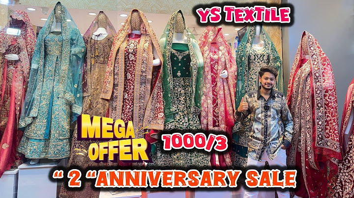 2ND ANNIVERSARY SALE YS TEXTILES MADINA BUILDING 16Th TO 20TH JULY MASHALLAH OFFER SALE