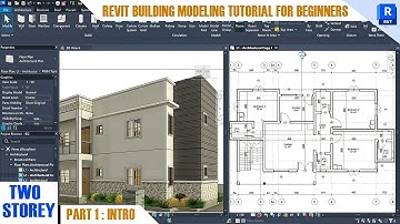 Revit tutorial for beginners: modeling a two-storey building in revit - Part 1