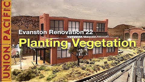 Evanston Renovation 22:  Planting Vegetation at My Model Railroad Complex
