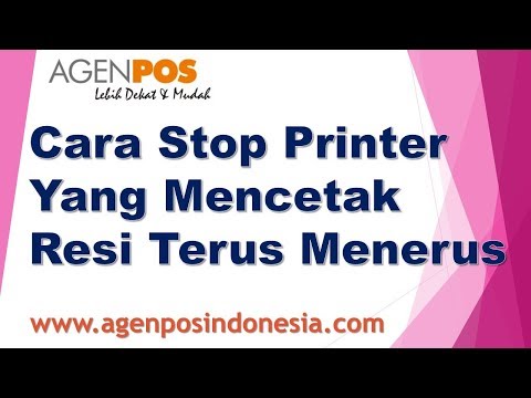 Video: Cara Menghentikan Pencetak