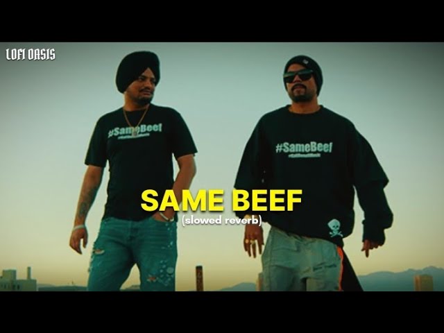Same Beef (slowed reverb) - Sidhu Mooswala ft. Bohemia || Latest Punjabi Song 2024 #samebeef