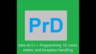 Celebrity Intro to C++ Programming 10: const, extern, and Exception Handling Net Worth