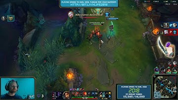 Tryndamere One Shot Featuring Dark Harvest