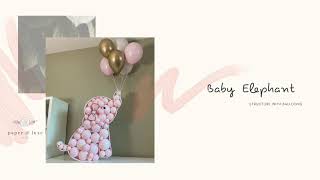 Elephant Baby Shower Balloon Decoration DIY
