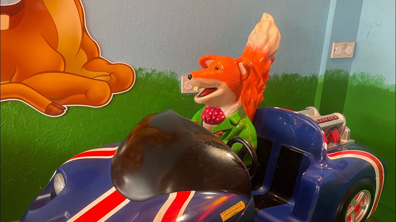Amutec Basil brush car kiddie Ride (RARE) (ft. Jeffy from SML) (filmed