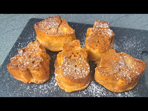 Воздушные как облако Яблочные кексы на скорую руку / шарлотка с яблоками