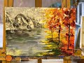 Acrylic Painting with Modeling Paste (landscape)By Rosomat