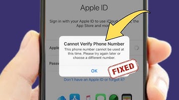 Fix Cannot Verify Phone Number | Fix This Phone Number Cannot Be Used At This Time Apple ID