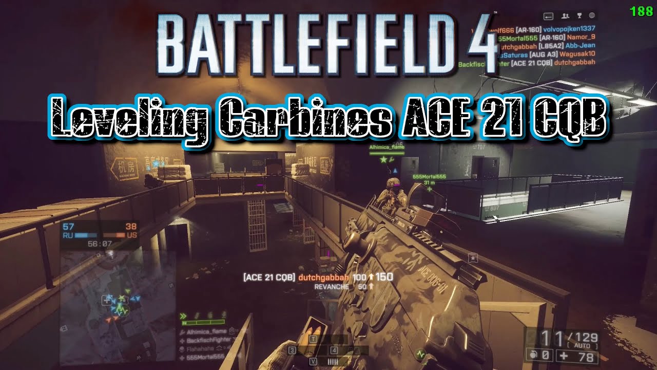 Leveling Carbines - ACE 21 CQB Gameplay Operation Locker Battlefield 4 ...