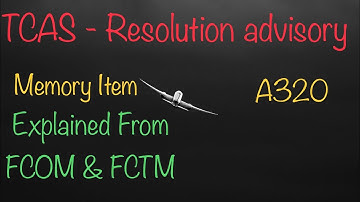 TCAS - Resolution advisory | memory item Airbus A320 || #flyingaurpeace