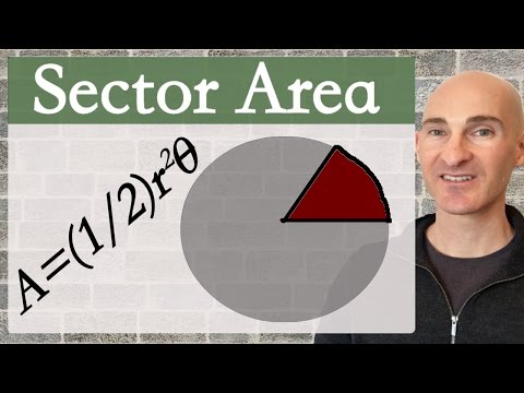 Vídeo: Com es troba l'angle central donat l'àrea i el radi d'un sector?