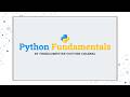 Python Fundamentals | ThinkComputer