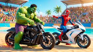 🕷🏍 SPIDERMAN Wins The Magic Legendary Motorcycle Racing Championship – Epic Racing Challenge! screenshot 4