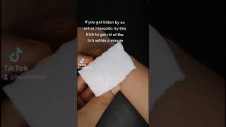 Stop a mosquito or ant bite from itching quickly (under a minute!)