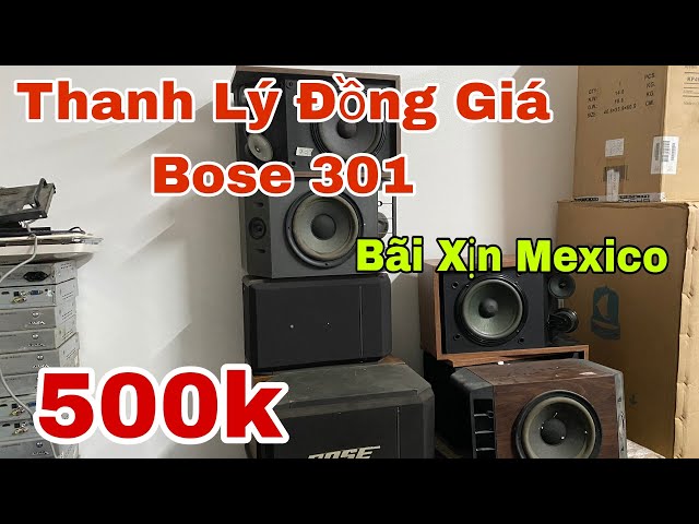 Thanh lý đồng giá Bose 301 bãi Xịn Mexico giá 500k, Bose 301 seri 3 bass xanh quân đội | 0345667601