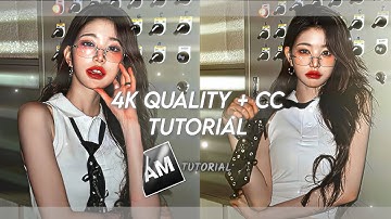 After effects like 4k quality + CC tutorial on Alight Motion
