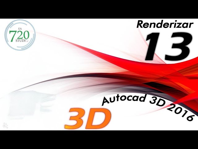 AutoCAD 3D 2016 - Rendering - Basic Tutorial 13 - YouTube