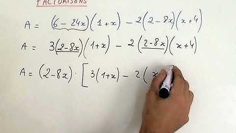 factorisation et mise en évidence du facteur commun : MATHS