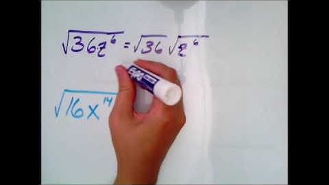 Square root of a perfect square monomial