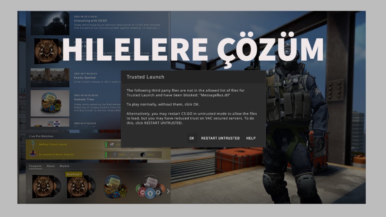 CS:GO hile sorununa çözüm geldi !? (yeni güncelleme) - YouTube