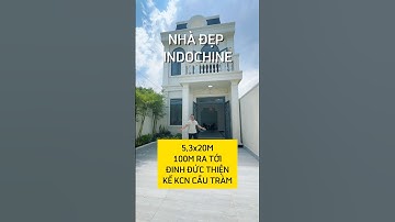 NHÀ ĐẸP INDOCHINE TRÊN ĐƯỜNG ĐINH ĐỨC THIỆN GẦN TRƯỜNG GẦN CHỢ #bannhabinhchanh #nhadatsongnam