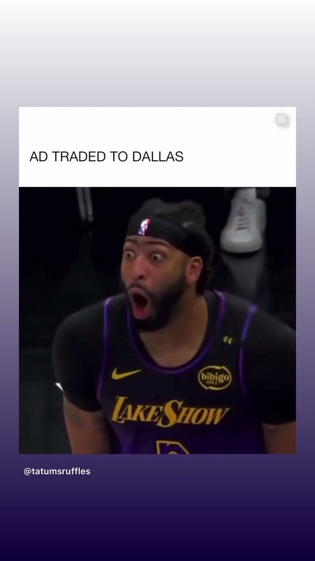 AD TRADED TO DALLAS #hoodnews #anthonydavis #viralvideo #NBA #trending #trend #basketball #omg #how