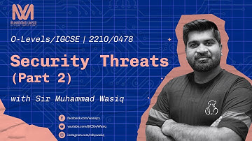 Security Threats (Part2) | Cyber Security | Paper1 | O level | 2210 | CS by Wasiq
