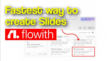 Generate Presentation Slides with Flowith.io with one prompt