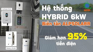 Hệ thống hybrid tiết kiệm đến 95% tiền điện - Biến tần hybrid ALPSOLARR 6kW PULSE S3