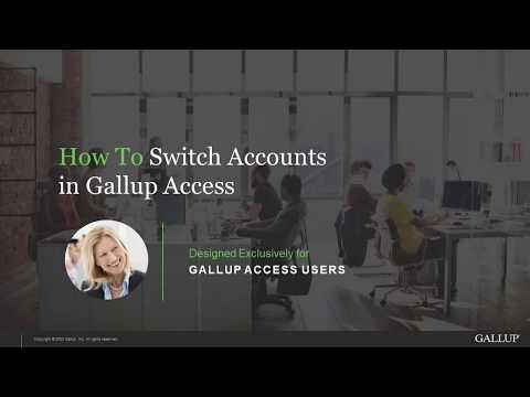 How to Switch Accounts in Gallup Access