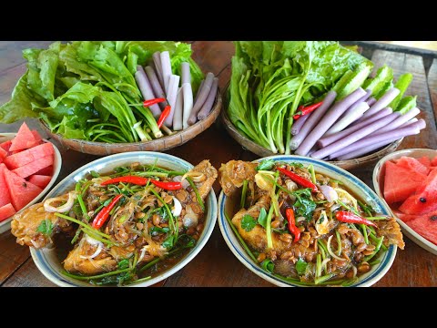 Video Cá Điêu Hồng Kho Tương Chấm Rau Đồng | MTQH - youtube