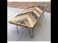 DIY Chevron Coffee Table DIY Chevron Coffee Table