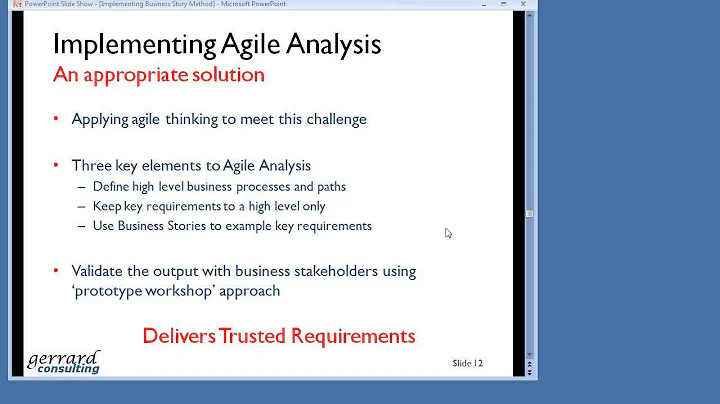 Susan Windsor: Implementing Business Story Method ...