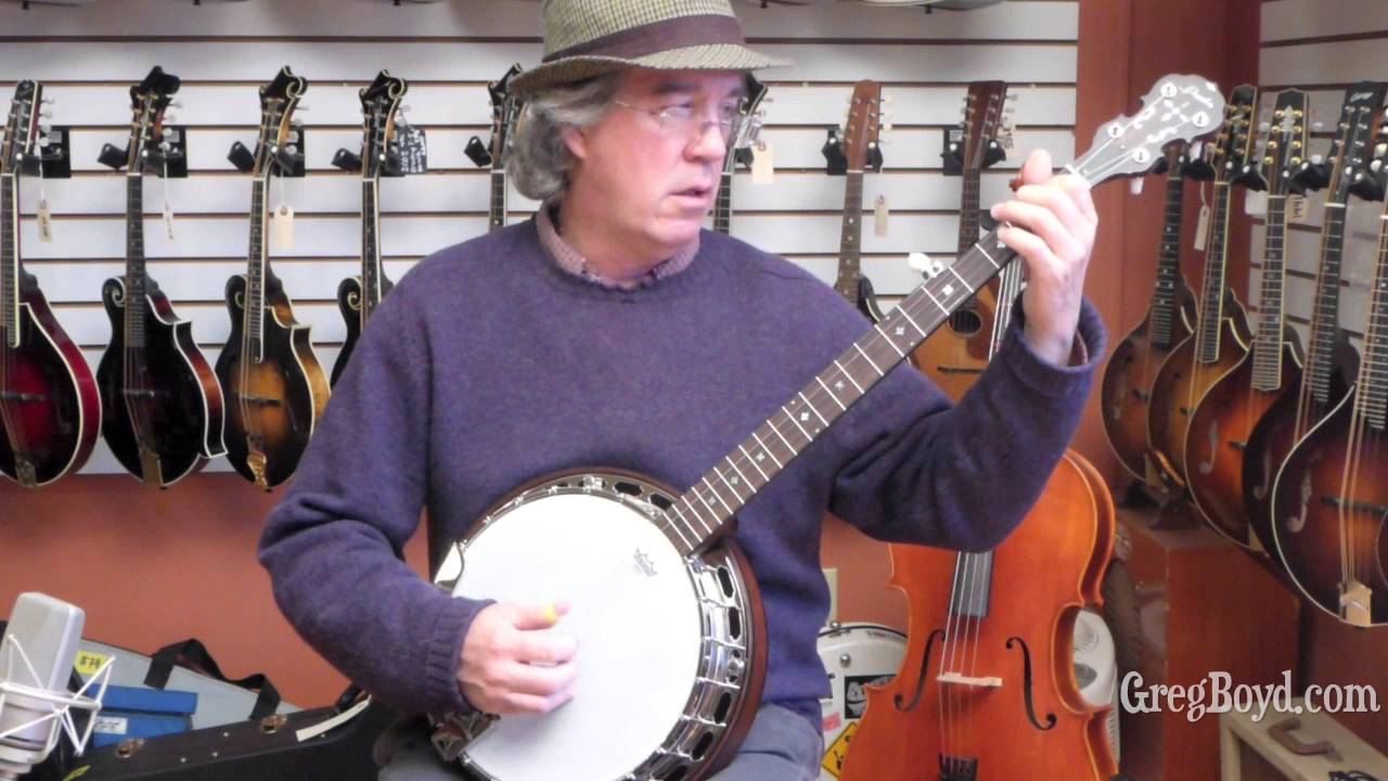 prucha banjo tailpiece New Prucha Pioneer Banjo demonstrated by Andy Goessling