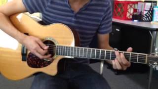 Video thumbnail of "Guitar Lesson Movable G Shape Chords"
