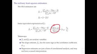OLD Econometrics topic 3 video 2: OLS estimators