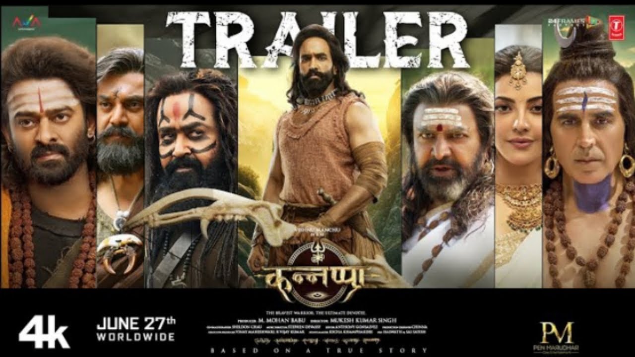 Kannappa official trailer in hindi ! Akshay Kumar, Prabhash, Vishnu Manchu !