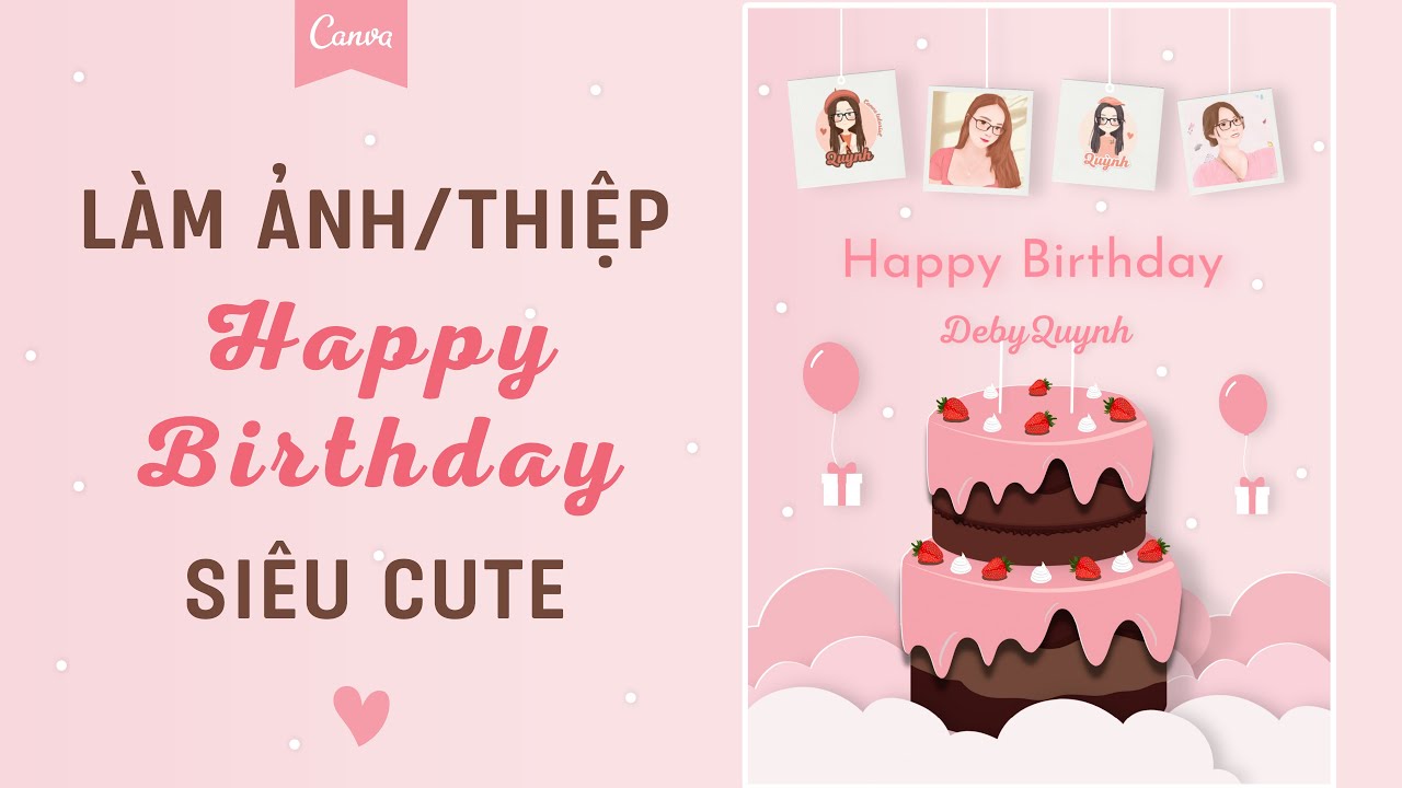 Cách Làm Thiệp Sinh Nhật Đơn Giản Mà Đẹp  THIỆP HAPPY BIRTHDAY 3D  YouTube