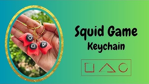 How To Make Squid Game Clay Keychain | DIY Clay Keychain | Air Dry Clay Craft | Super Clay Craft