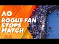 Fan chaos causes bizarre stoppage to norrie v zverev match 2024 australian open  wwos