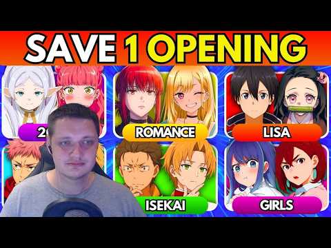 🔥 SAVE ONE ANIME OPENING! ✅ (Random Categories Edition) | Реакция​