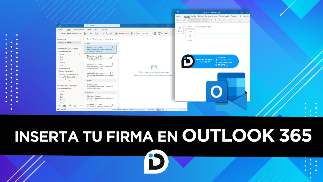 Como poner firma en Outlook 365 ✍? - YouTube