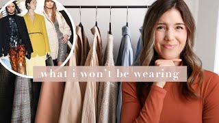 What I Won&#39;t Be Wearing this Fall / Winter | Fall / Winter Fashion Trends 2021 | by Erin Elizabeth