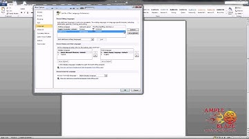 Ample Blaze How to Change the Default Language using Microsoft Word 2010