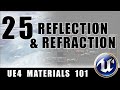 Water Reflection & Refraction Shader - UE4 Materials 101 - Episode 25